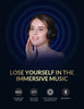 Bluedio T5 Casque stéréo Portable avec Micro pour téléphones et Musique Noir