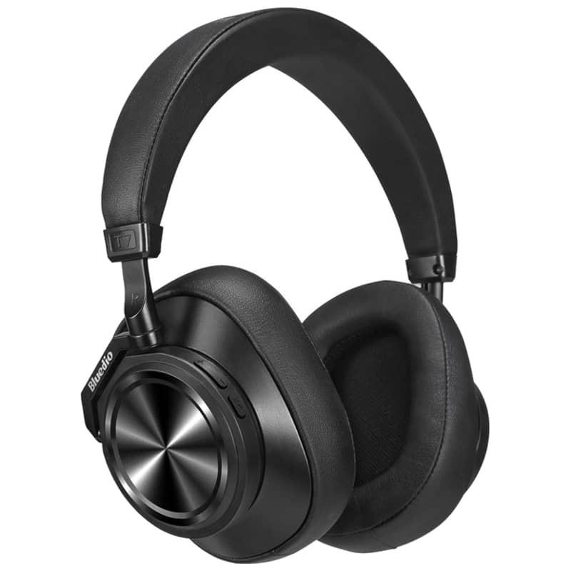 Bluedio T7 Plus Casque Bluetooth 5.0 sans Fil Intelligent à Réduction du Bruit Active du Bandeau Reconnaissance de Visage AI - Noir