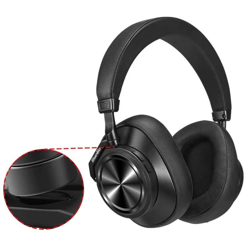 Bluedio T7 Plus Casque Bluetooth 5.0 sans Fil Intelligent à Réduction du Bruit Active du Bandeau Reconnaissance de Visage AI - Noir