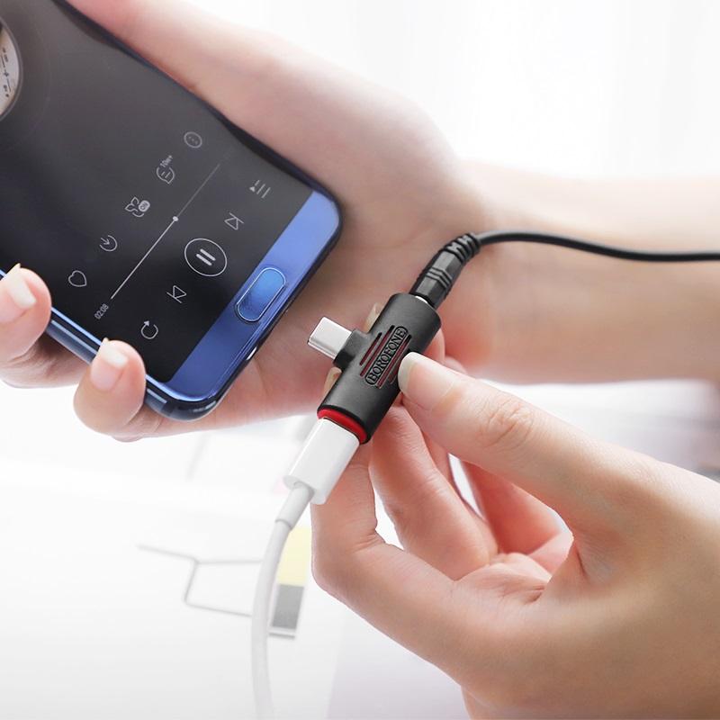 Convertisseur audio USB-C vers USB-C et prise jack 3,5 mm BV8