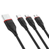 Câble 3-en-1 Lightning / Micro-USB / USB-C BX17 Enjoy